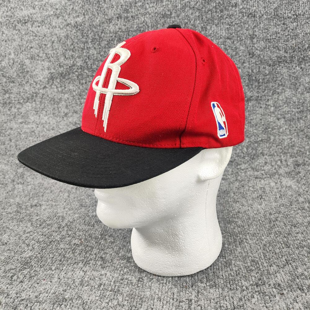 Houston Rockets Hat Cap Snap Back Mens One Size Red NBA Basketball Mitchell Ness